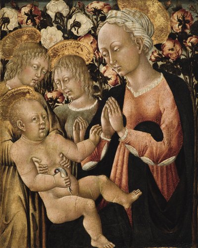 Madonna and Child with Angels by Giovanni di Paolo